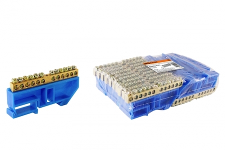 TDM ELECTRIC SQ0801-0033 Шина "N" нулевая с изолятором на DIN-рейку 8x12мм стойка бол. 12 групп TDM